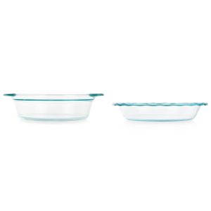Pyrex? 2-piece Deep & Easy Grab? Glass Pie Plate Set