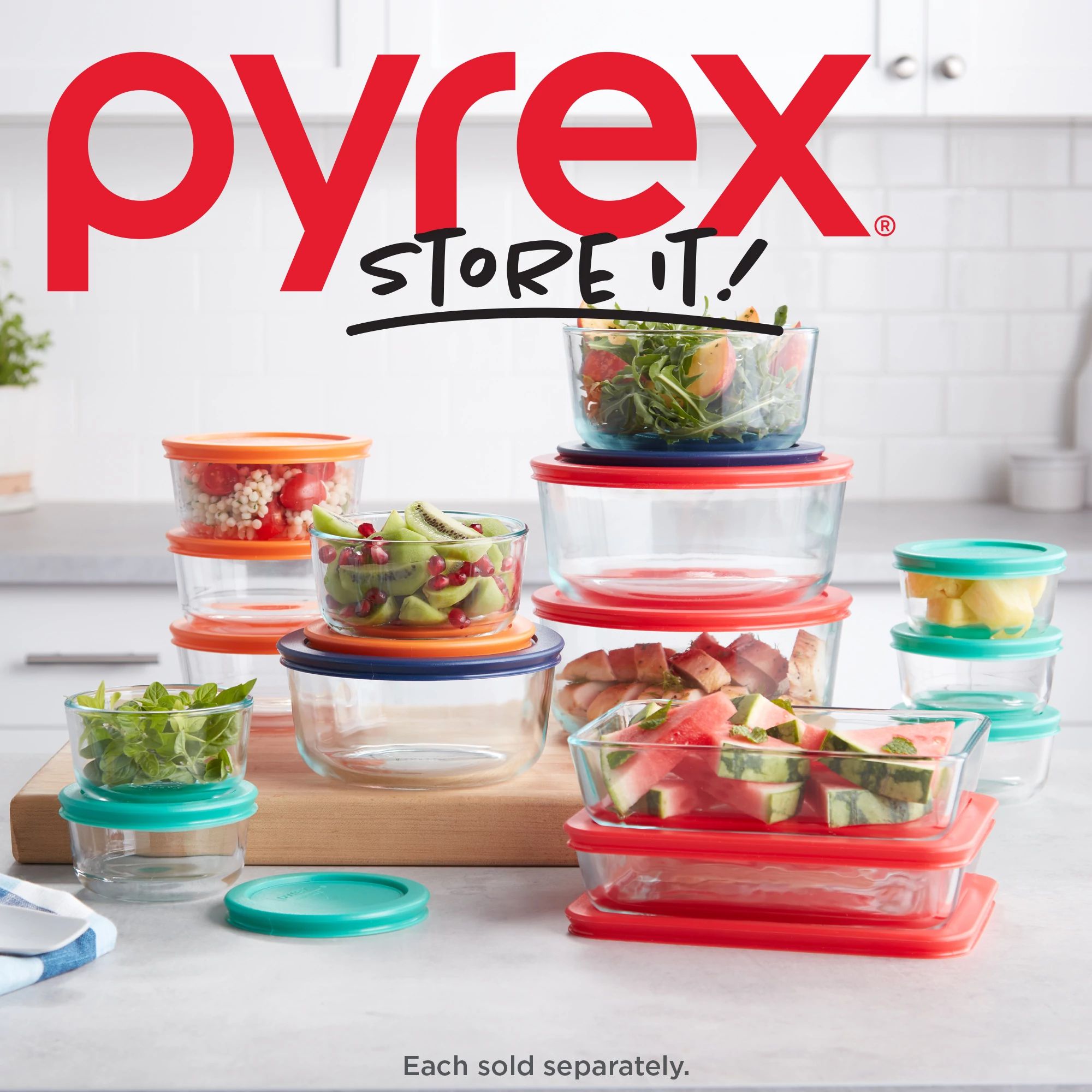 Pyrex? Simply Store? 4-piece Round Glass Storage Set - Image 5
