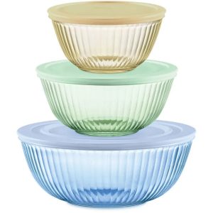 Pyrex? Colors Sculpted Tinted 6-piece Mixing Bowl Set