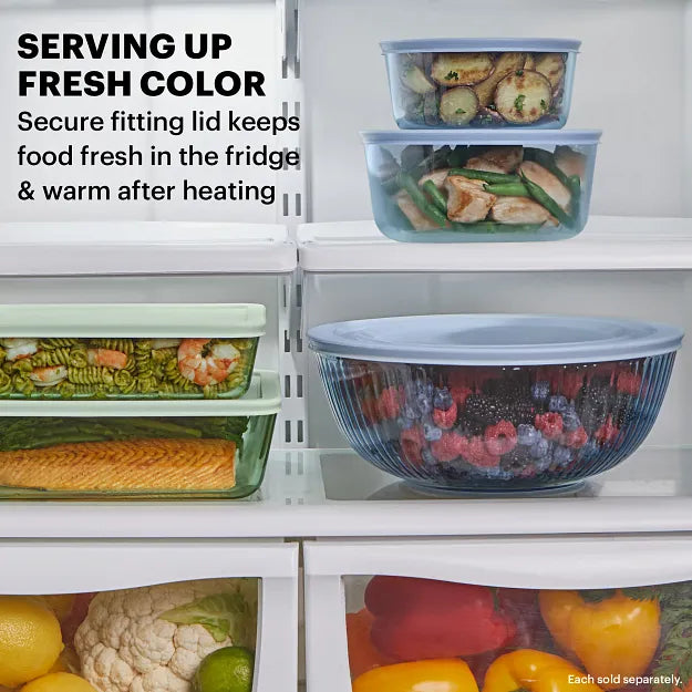 Pyrex? Colors Sculpted Tinted 4-piece Mixing Bowl Set - Image 4