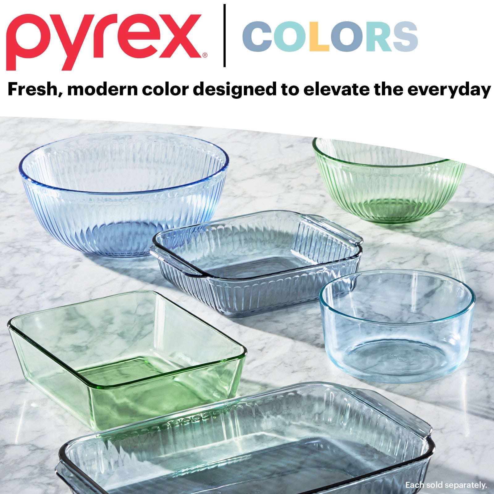 Pyrex? Colors Sculpted Tinted 2.3-quart Mixing Bowl with Lid. Green - Image 5