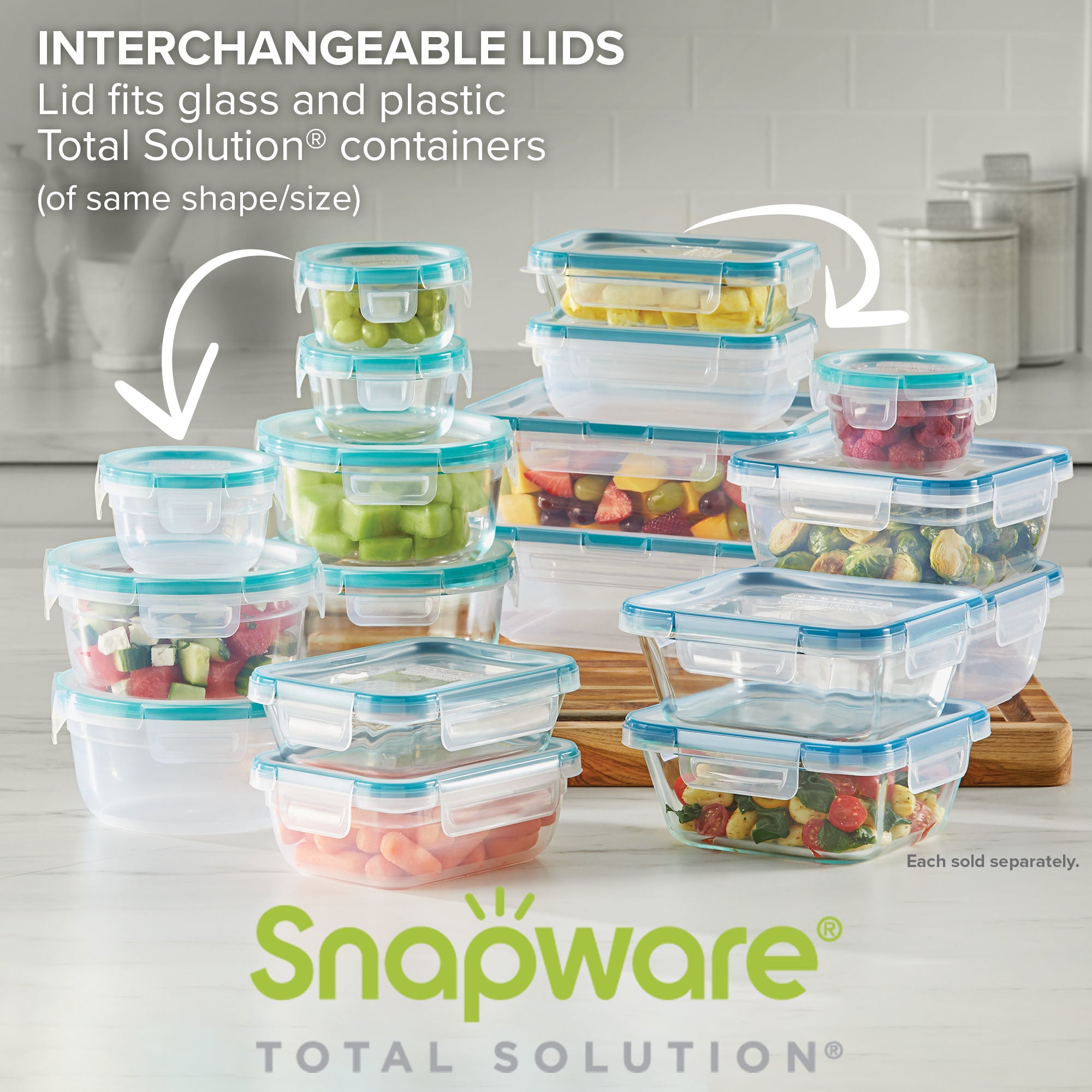 Snapware® Total Solution® Pyrex® Glass 4-piece Square Food Storage Value Pack - Image 3
